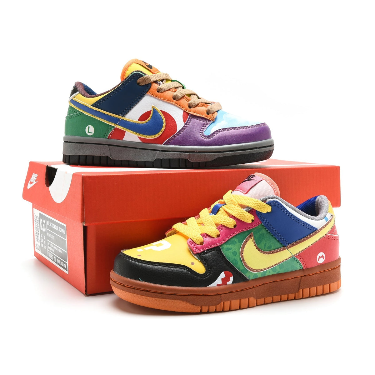 Nike Dunk Low Bambino Multicolore Super Mario Design Innovativo