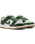 Nike Dunk Low Verde Gorge e Bianco Pelle Ostrich Uomo