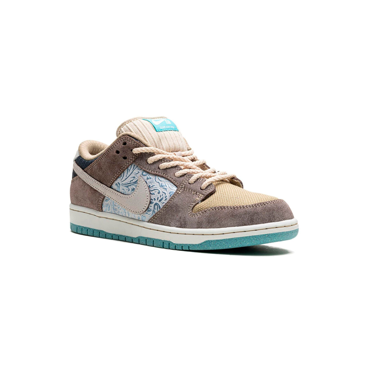 Nike Dunk Low SB Beige Marrone e Azzurro Paisley Uomo