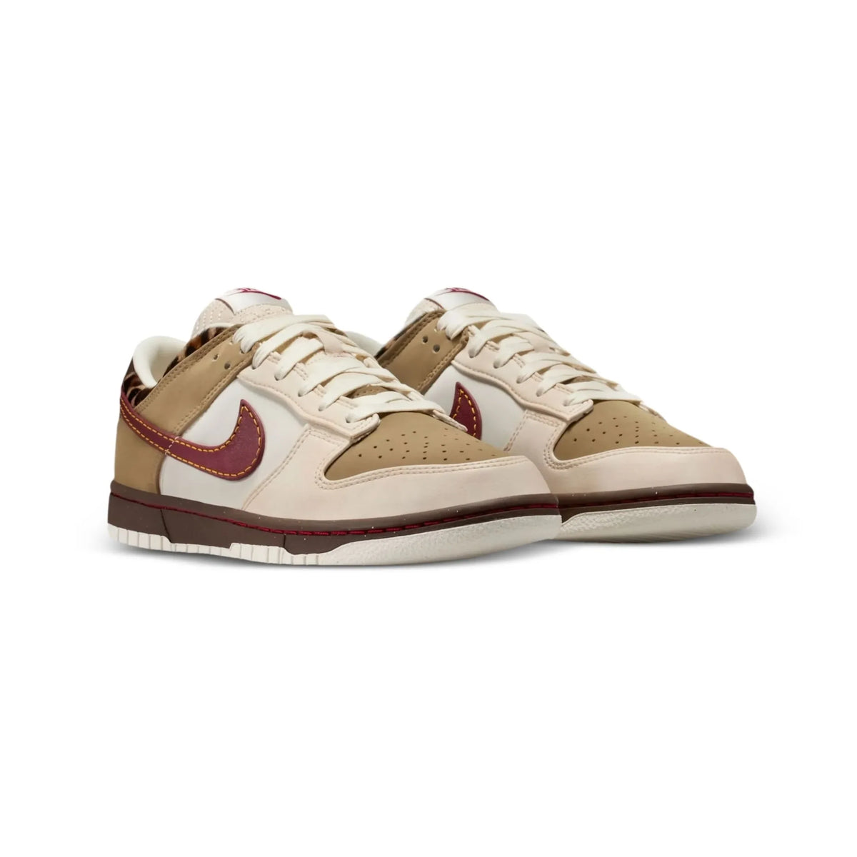 Nike Dunk Low Retro Khaki Team Red Pearl White Verde Uomo Donna - 2