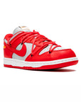 Nike Dunk Low Rosse e Bianche x Off-White University Scarpe Uomo