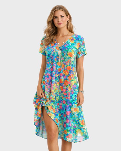 Vestaglia Donna Lucy – Stile Boho Chic, Taglio Fluido & Tessuto Leggero Estivo