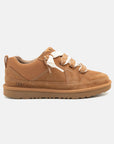 UGG Lowmel Lo Chestnut sneakers donna in pelle scamosciata marrone chestnut, vista laterale