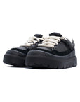 UGG Heritage Utility Sneaker Black sneakers uomo e donna in pelle scamosciata nero, vista frontale