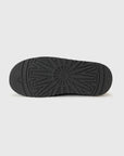 UGG Tazz II Black ciabatte platform donna in pelle scamosciata e montone nero, dettaglio interno