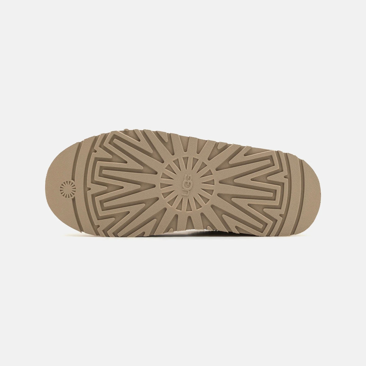 UGG Tazz Sand ciabatte platform donna in pelle scamosciata e montone beige sand, vista posteriore