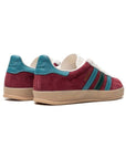 Sneakers Adidas Gazelle Bordeaux Collegiate con Dettagli Turchese
