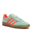Sneakers Adidas Gazelle Indoor Verde Menta con Dettagli Rosso Solar