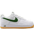 Nike Air Force 1 Low Retro Bianco con Swoosh Verde e Suola Gum