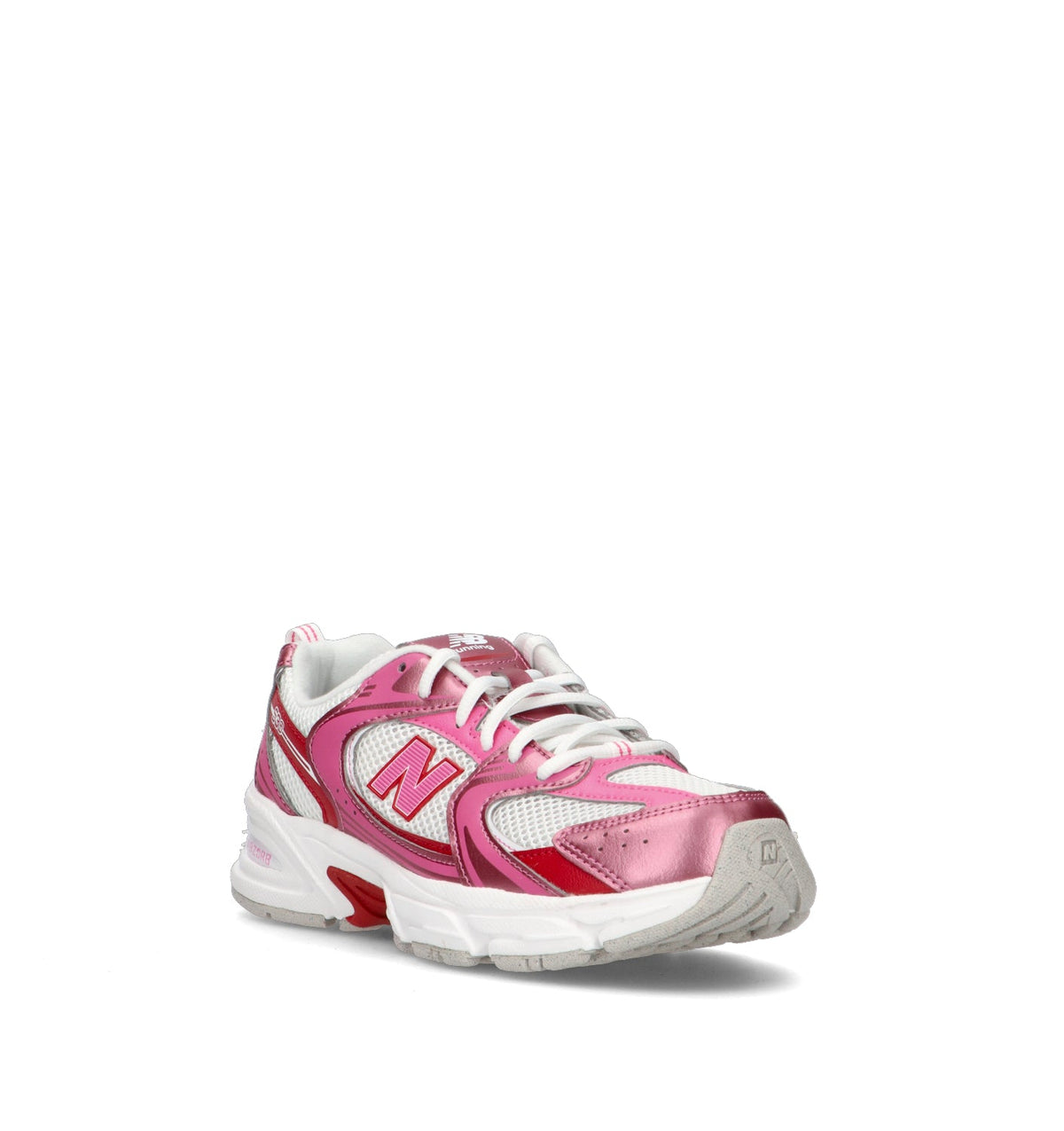 New Balance 530 sneakers ragazzi in rosa rosso - vista dettaglio