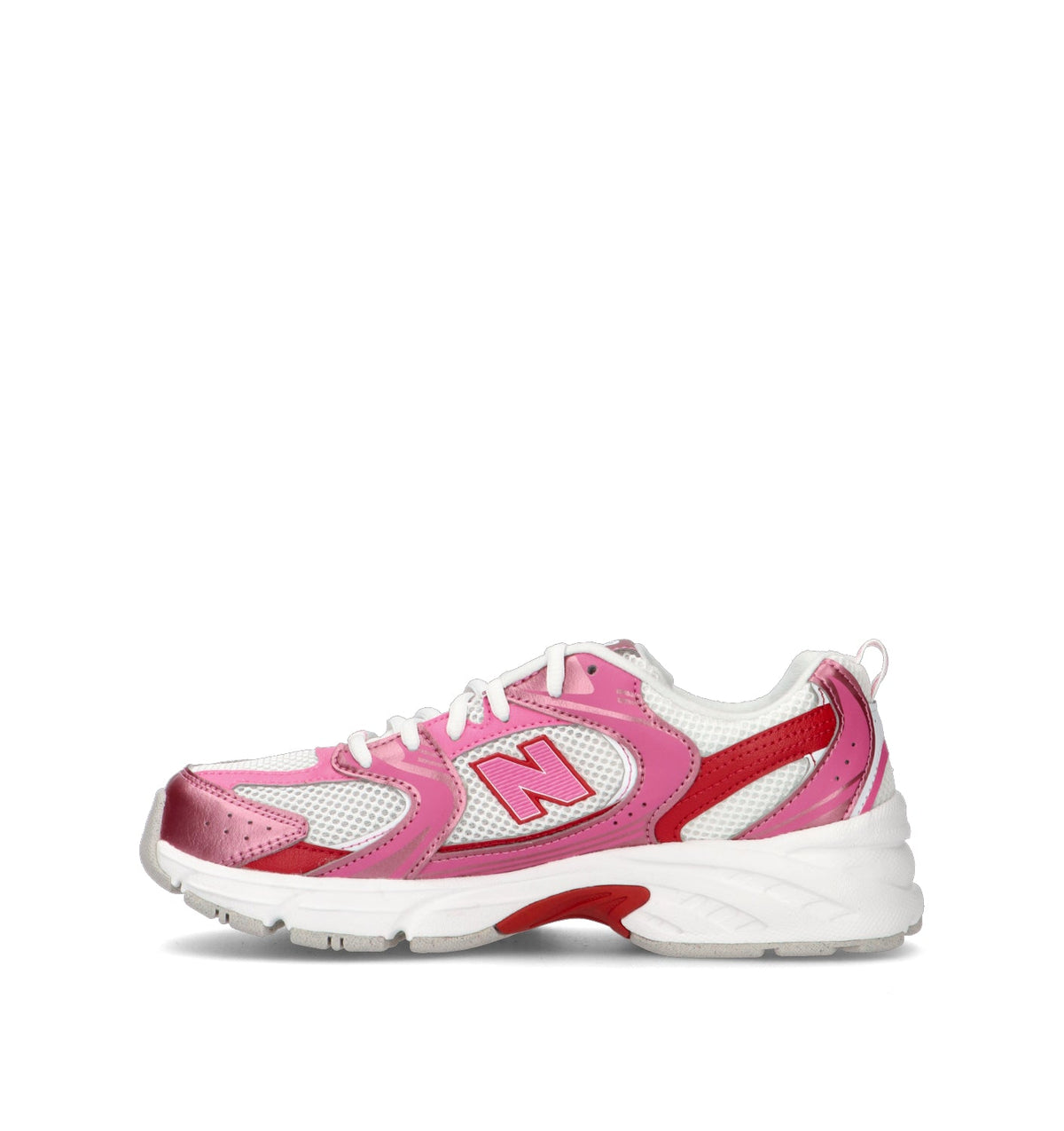 New Balance 530 sneakers ragazzi in rosa rosso - vista dettaglio