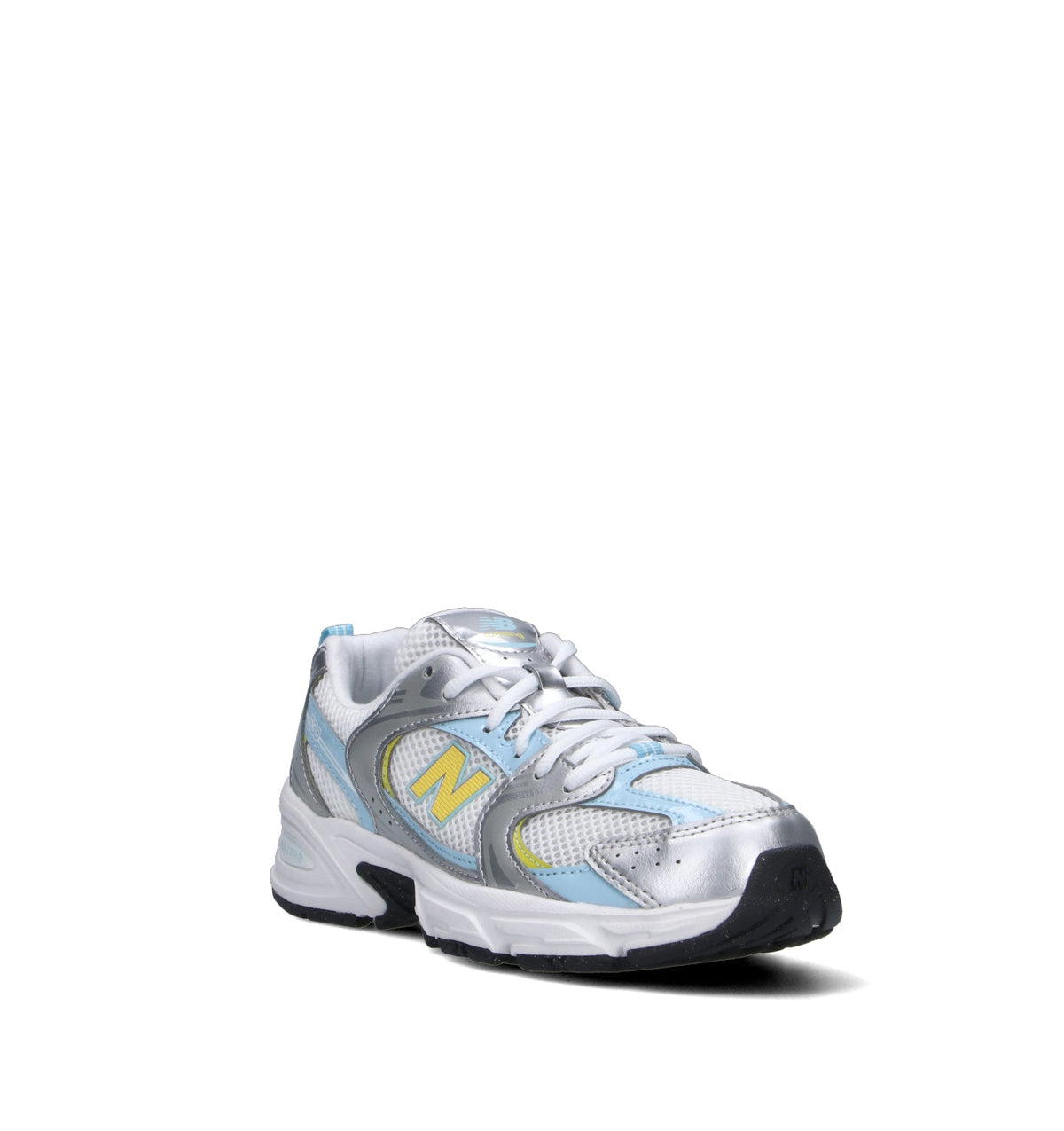 New Balance 530 sneakers ragazzi in argento metallizzato blu - vista dettaglio