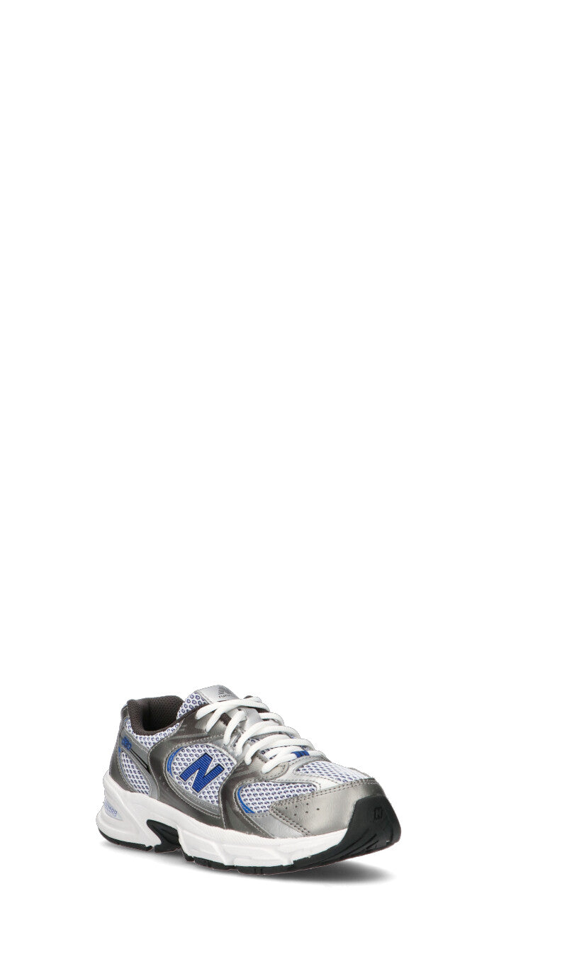 New Balance 530 sneakers ragazzi in argento metallizzato blu - vista dettaglio