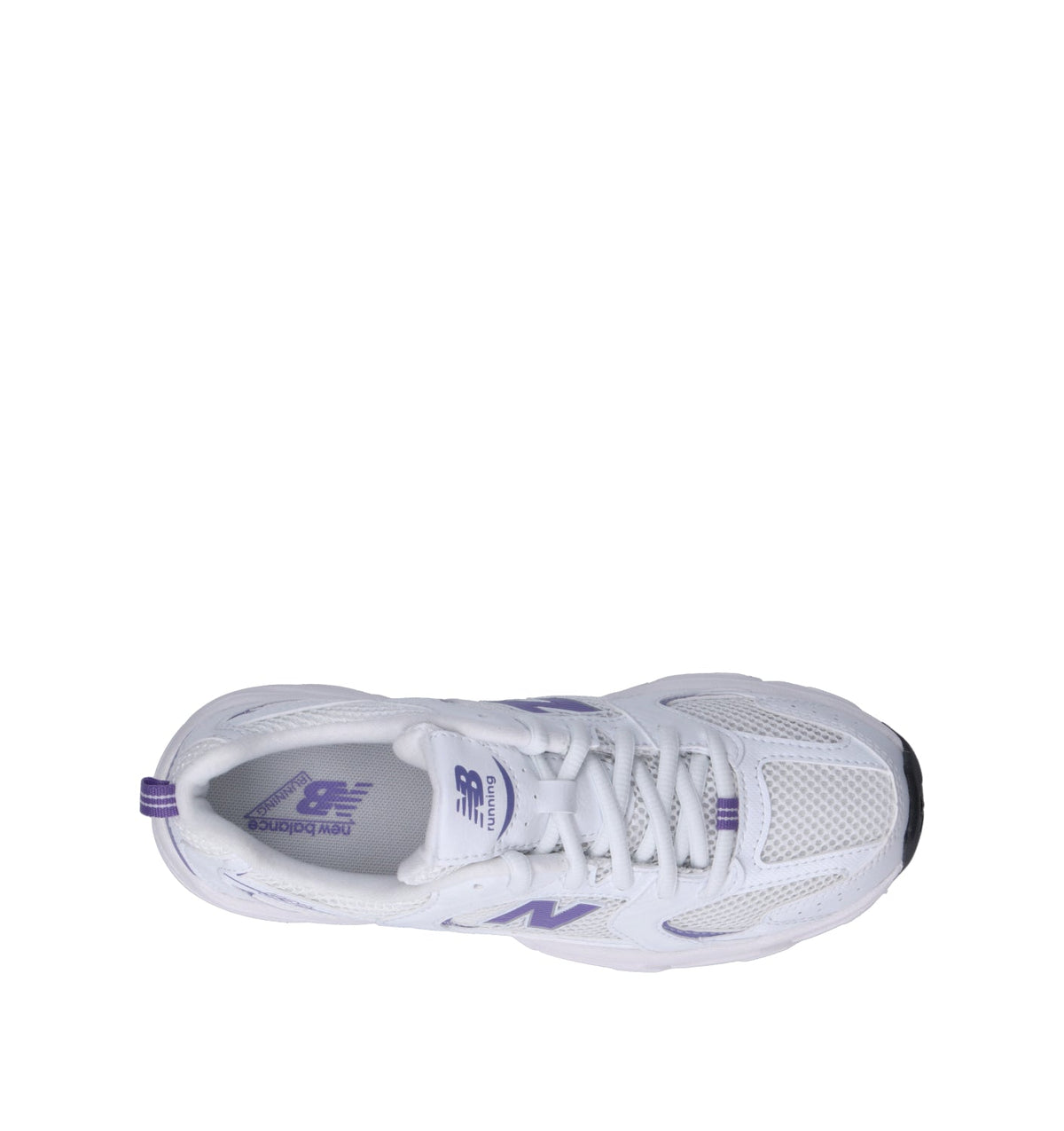 New Balance 530 sneakers ragazzi in bianco viola - vista dettaglio