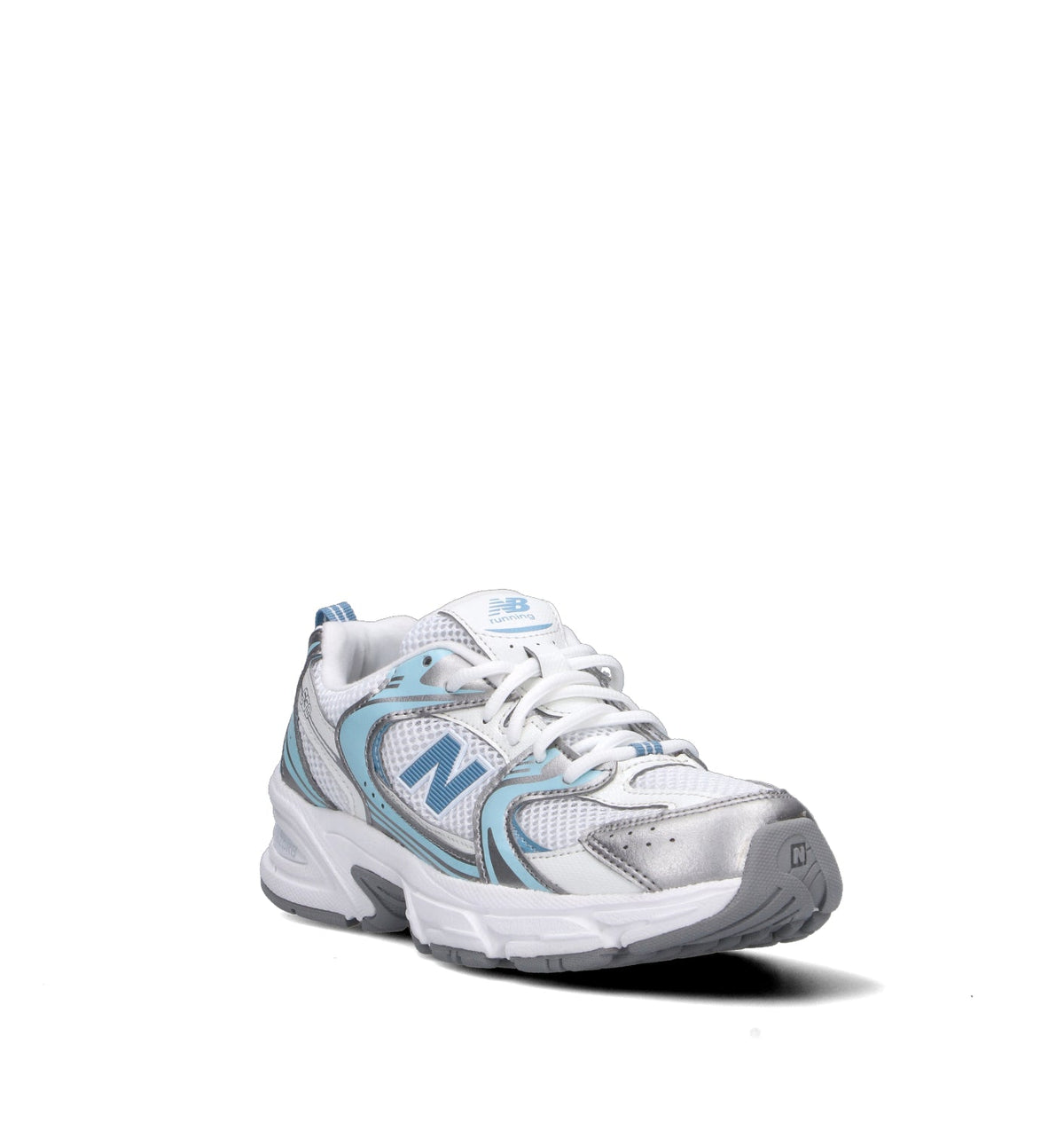 New Balance 530 sneakers ragazzi in bianco azzurro sea salt - vista dettaglio