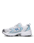 New Balance 530 sneakers ragazzi in bianco azzurro sea salt - vista dettaglio