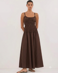 Abito lungo donna in tessuto leggero, stile sottoveste — vista 4
