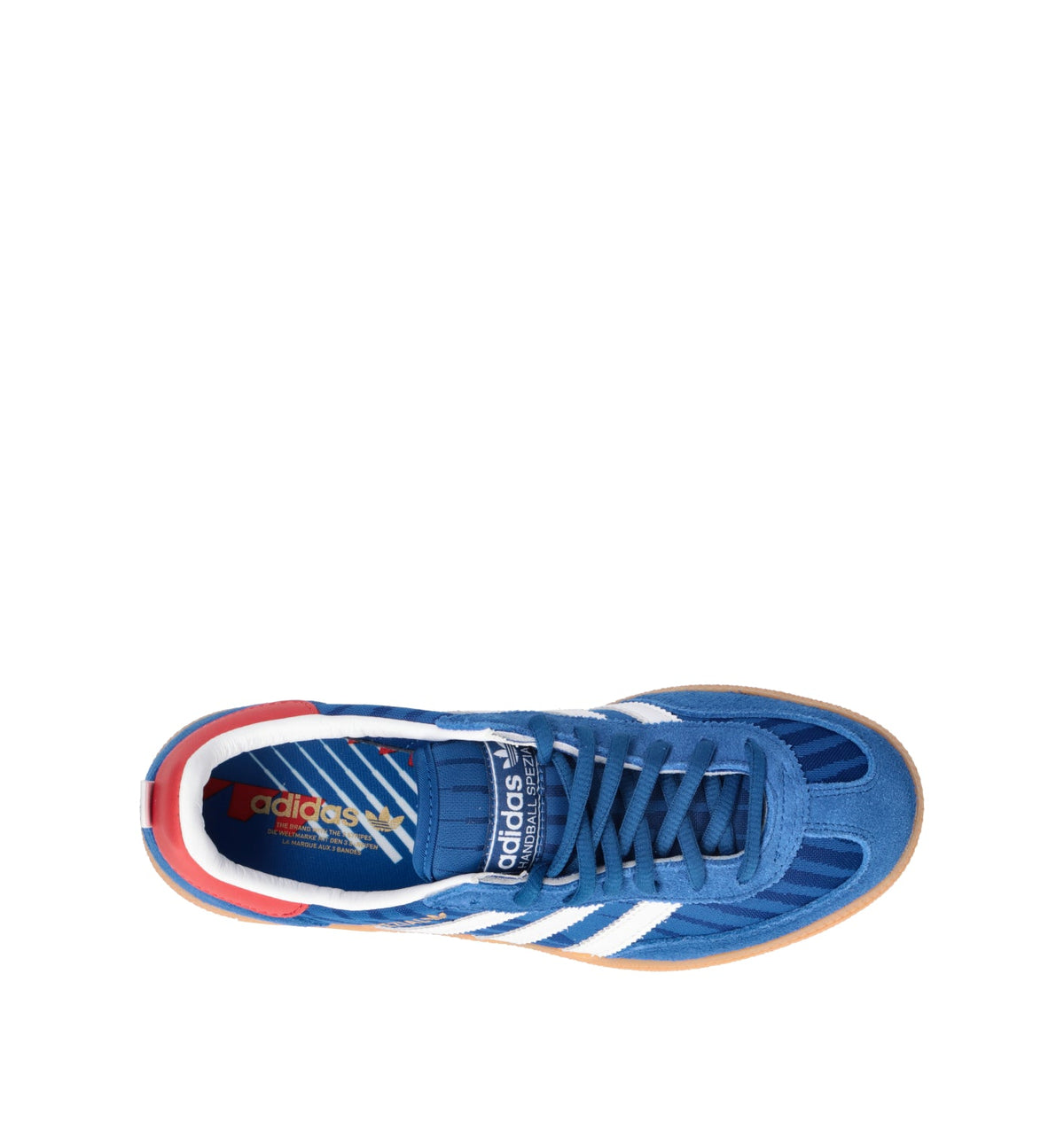 Adidas Spezial Blu Power sneakers basse uomo e donna in blu e rosso - vista dettaglio