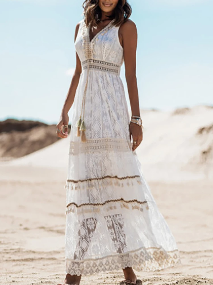 Hailey | Abito lungo estivo bohemien da donna