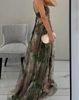 Hazel | Abito lungo elegante plissettato da donna