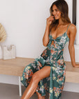 Hazel | Abito lungo floreale da donna per invitate a matrimoni