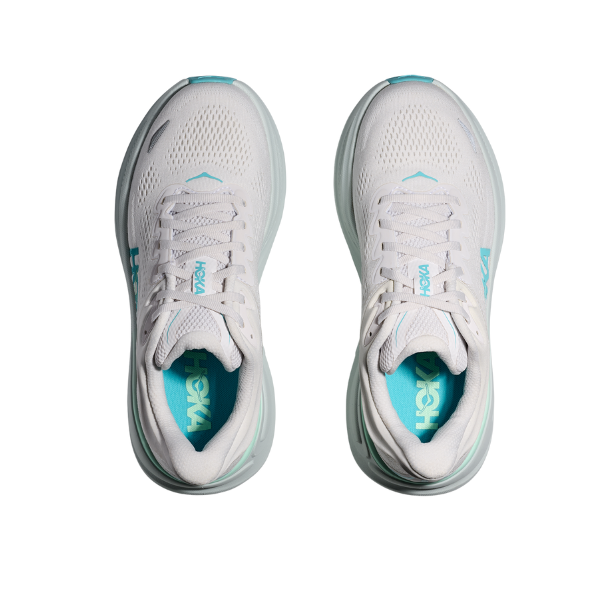 Hoka Bondi 9 Scarpe Running Bianco Blu Donna - 3