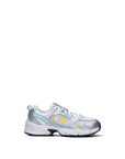 New Balance 530 sneakers primi passi in argento metallizzato azzurro - vista laterale