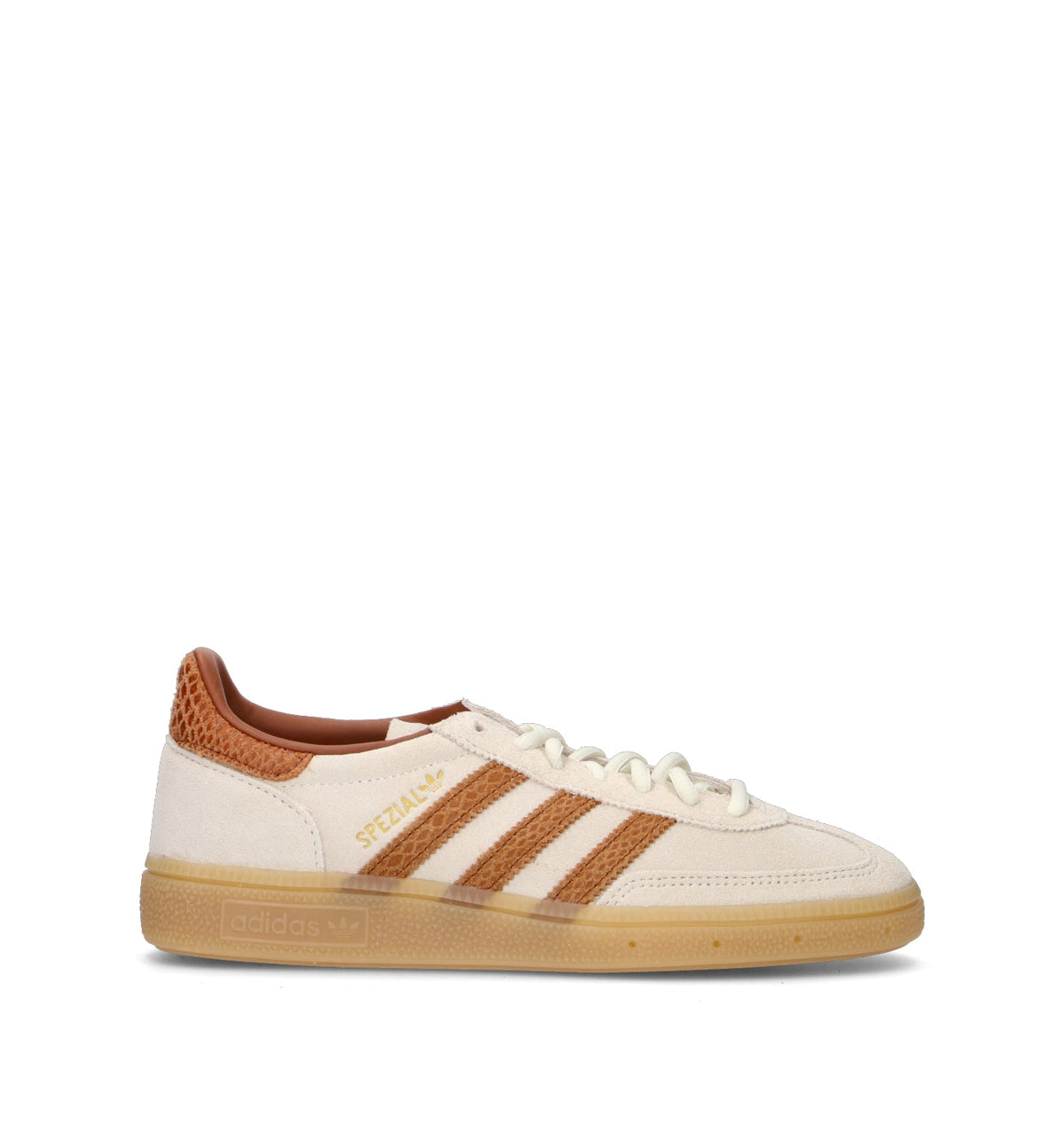 Adidas Spezial Bianco Bronzo sneakers basse uomo e donna in bianco e bronzo - vista laterale