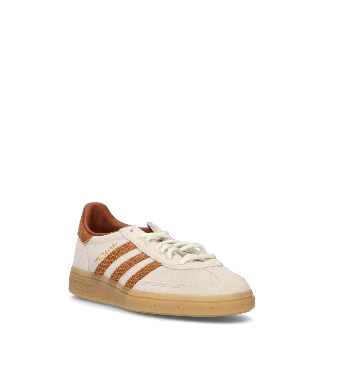Adidas Spezial Bianco Bronzo sneakers basse uomo e donna in bianco e bronzo - vista frontale