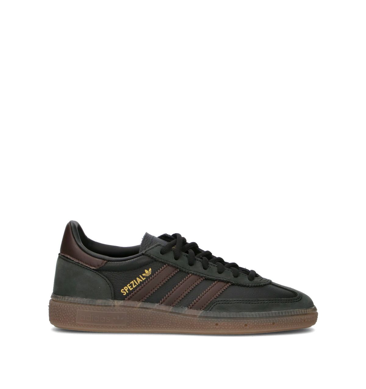 Adidas Spezial Nero Marrone Gum sneakers basse uomo e donna in nero e marrone - vista laterale