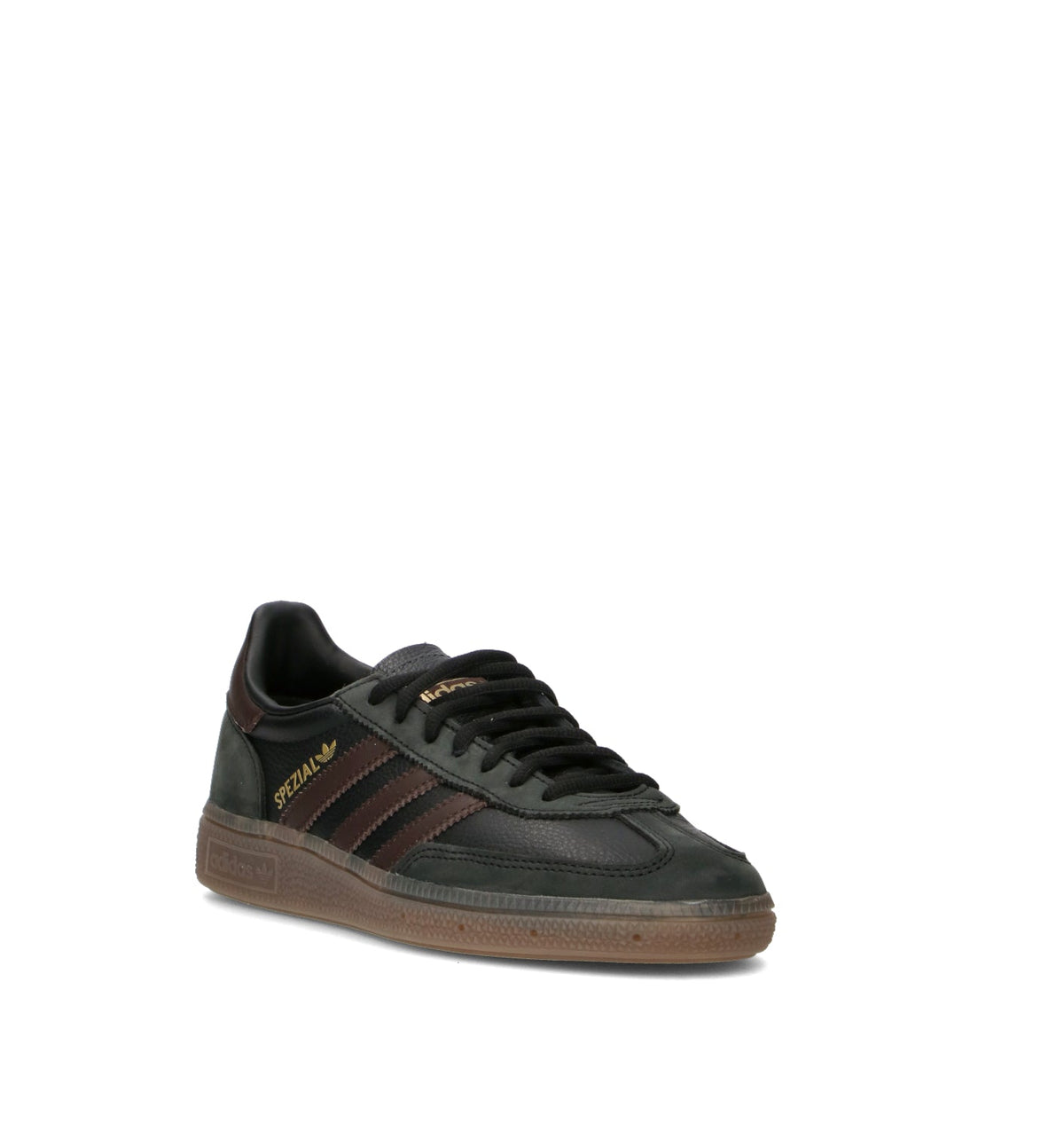 Adidas Spezial Nero Marrone Gum sneakers basse uomo e donna in nero e marrone - vista frontale