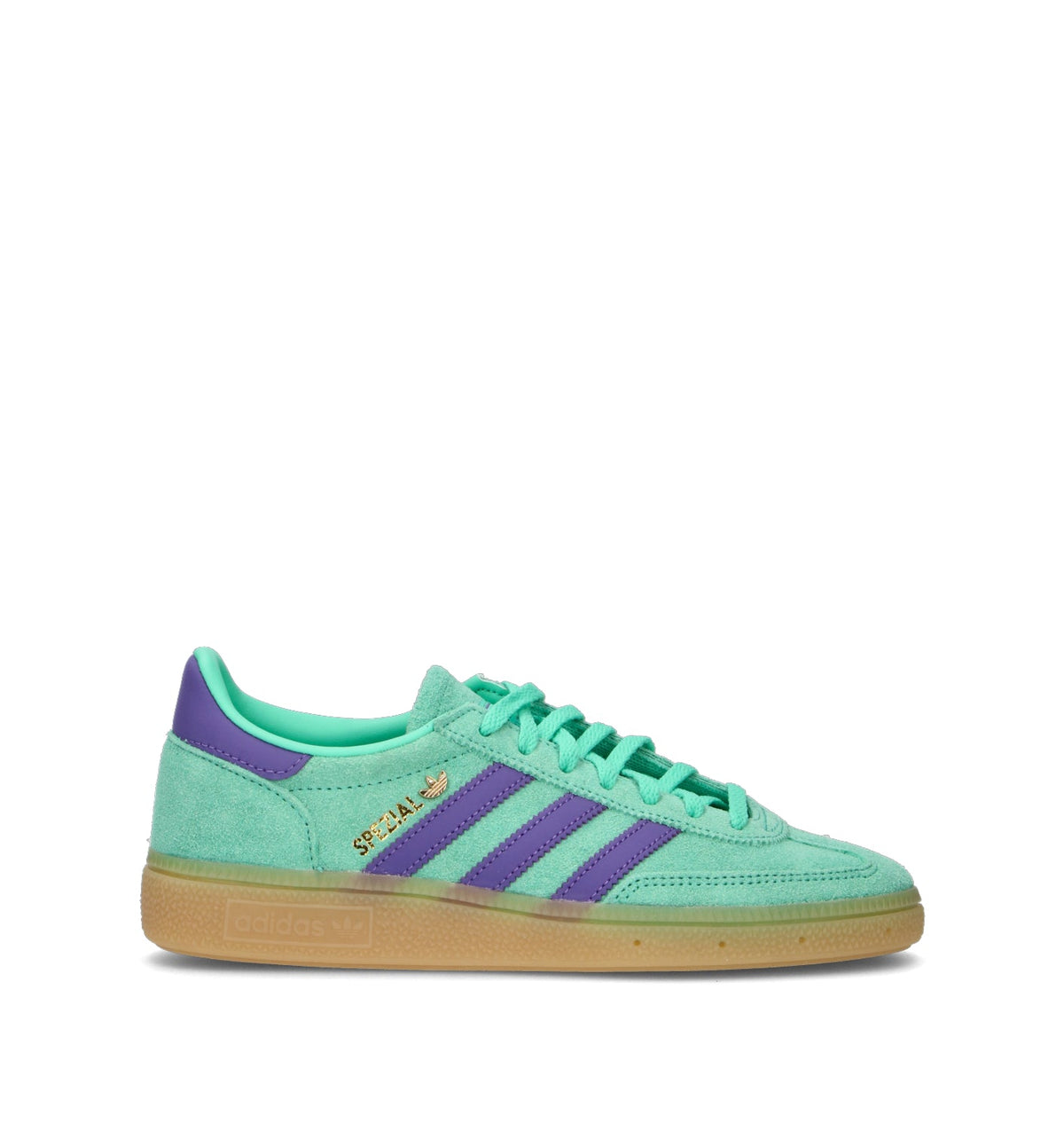 Adidas Spezial Verde Viola sneakers basse uomo e donna in verde e viola - vista laterale
