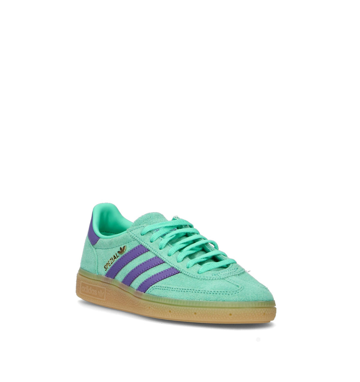 Adidas Spezial Verde Viola sneakers basse uomo e donna in verde e viola - vista frontale