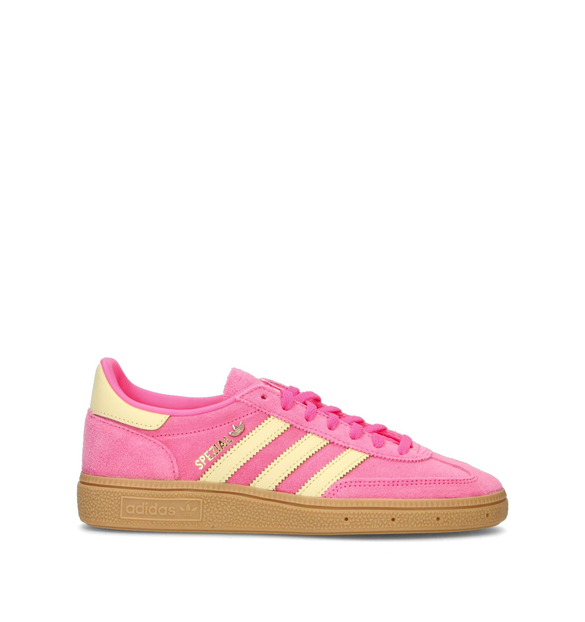 Adidas Spezial Rosa Giallo sneakers basse uomo e donna in rosa e giallo - vista laterale