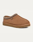 UGG Tasman Chestnut ciabatte chiuse uomo e donna in pelle scamosciata e montone marrone chestnut, vista frontale