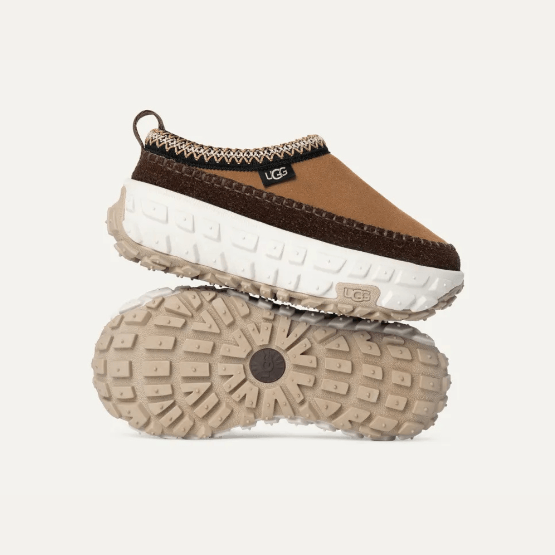 UGG Venture Daze Chestnut sneakers donna in pelle scamosciata marrone chestnut, dettaglio suola