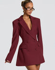 Mini blazer da donna – Scollo profondo e spalle strutturate