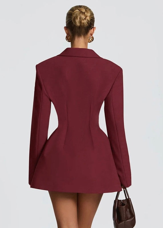 Mini blazer da donna – Scollo profondo e spalle strutturate