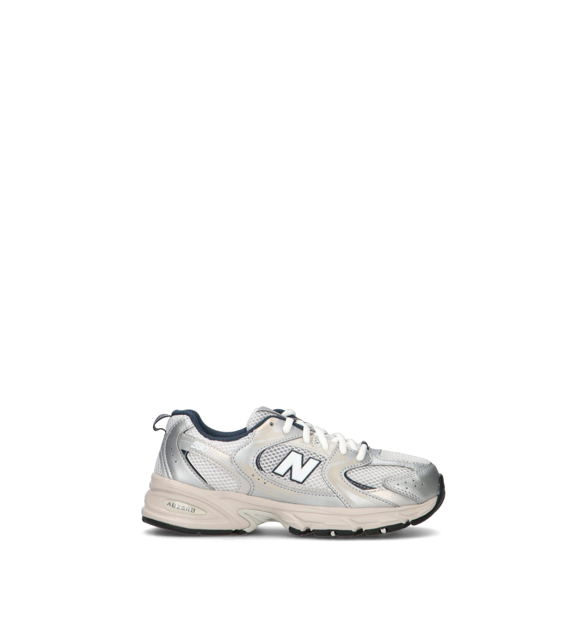 New Balance 530 sneakers primi passi in argento summer fog - vista laterale