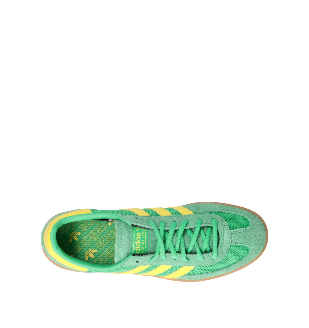 Adidas Spezial Verde Giallo Sulfur sneakers basse uomo e donna in verde e giallo - vista dettaglio