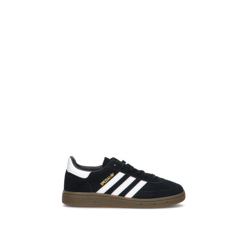Adidas Spezial Nero Bianco Gum sneakers basse bambini in nero e bianco - vista laterale