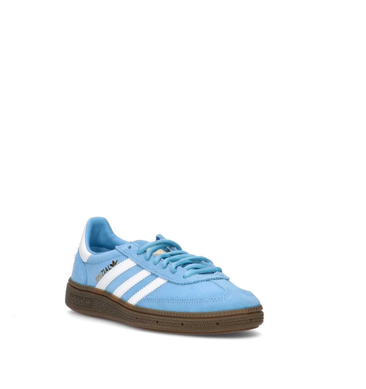 Adidas Spezial Azzurro Bianco Gum sneakers basse ragazzi in azzurro e bianco - vista frontale