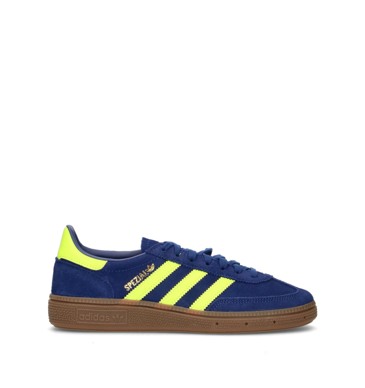 Adidas Spezial Blu Giallo Gum sneakers basse ragazzi in blu e giallo - vista laterale