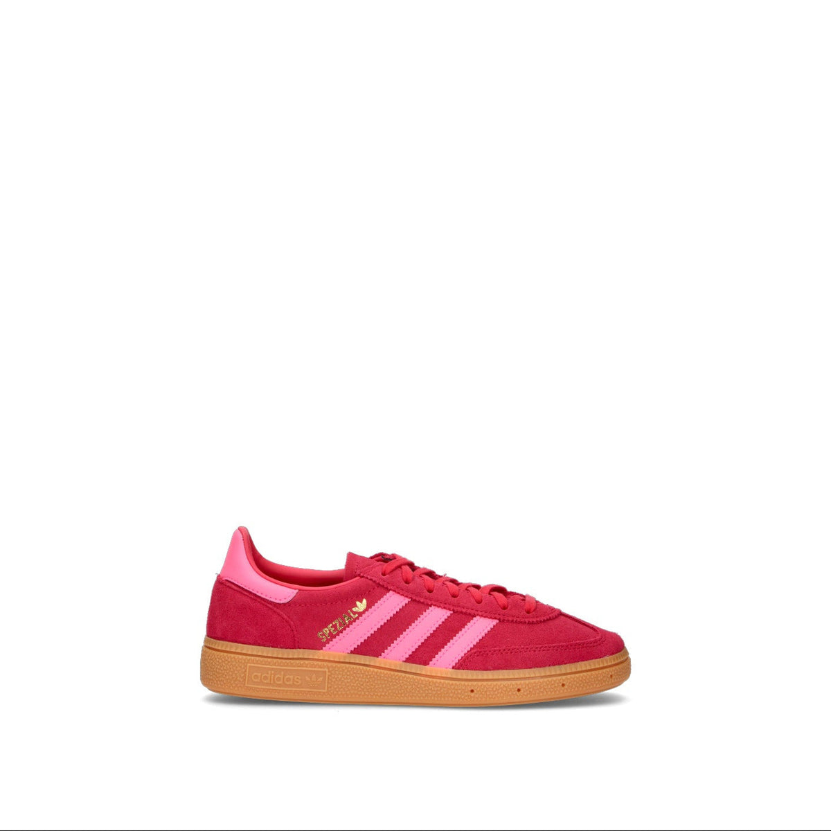 Adidas Spezial Rosso Rubino Rosa sneakers basse ragazzi in rosso e rosa - vista laterale