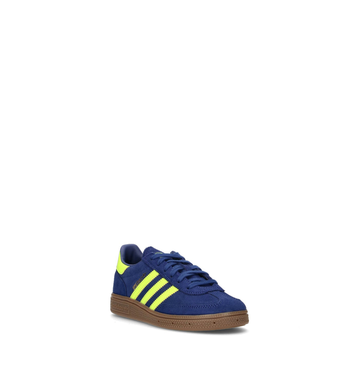 Adidas Spezial Blu Giallo Gum sneakers basse bambini in blu e giallo - vista frontale