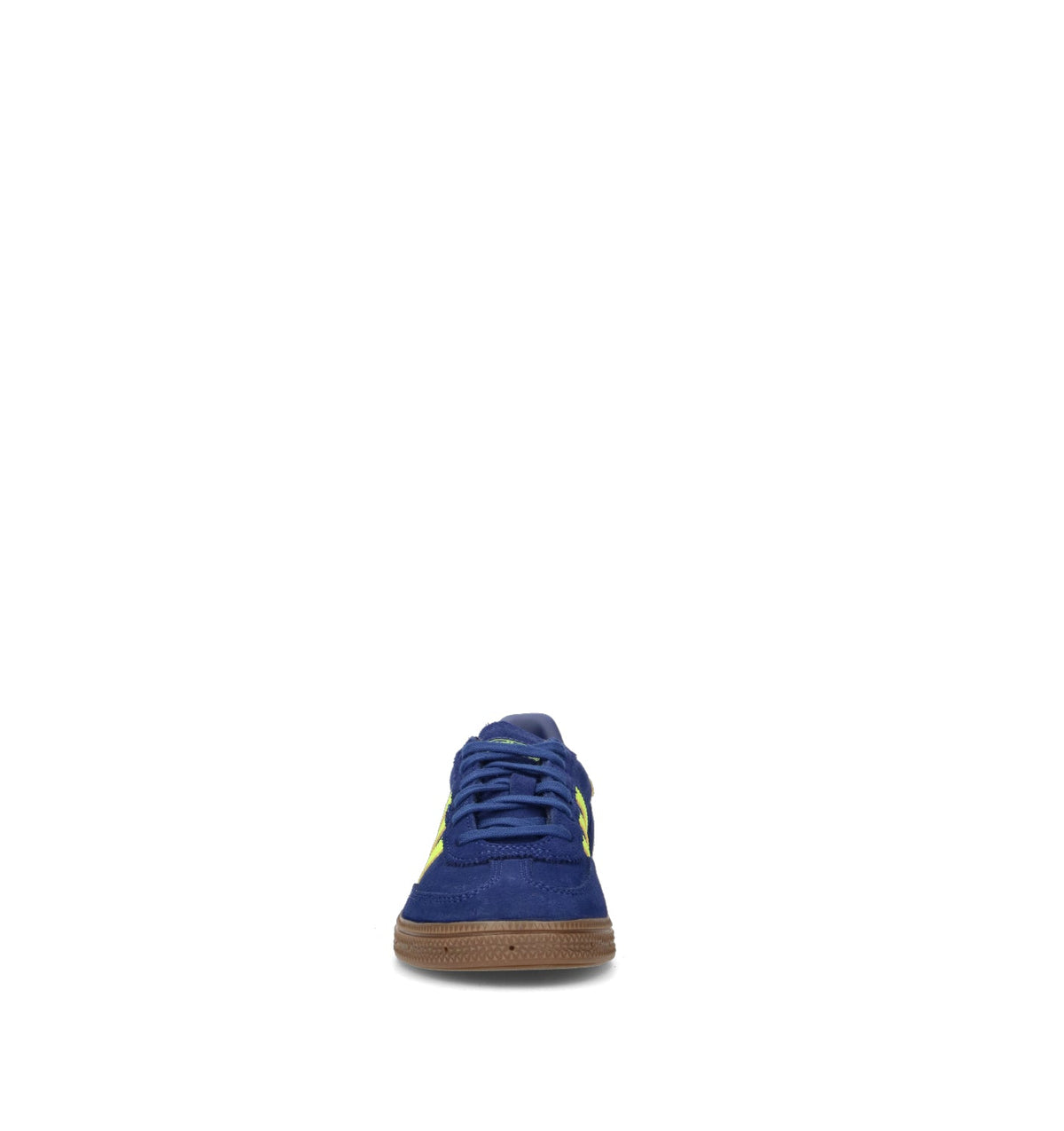 Adidas Spezial Blu Giallo Gum sneakers basse bambini in blu e giallo - vista posteriore