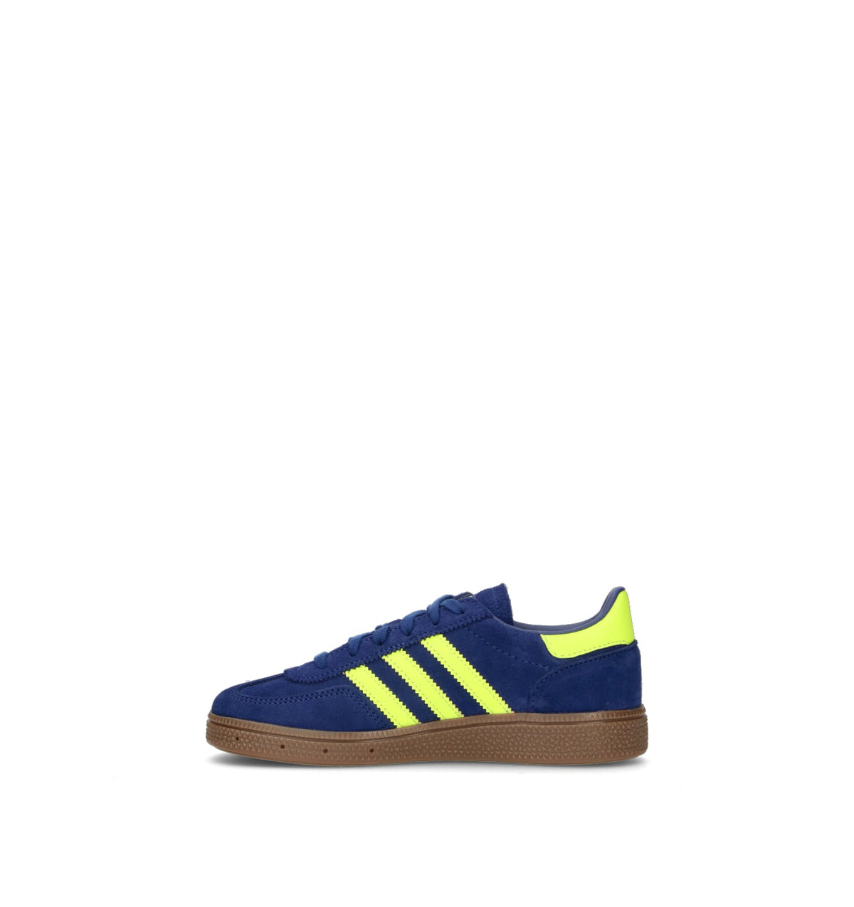 Adidas Spezial Blu Giallo Gum sneakers basse bambini in blu e giallo - vista suola