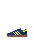 Adidas Spezial Blu Giallo Gum sneakers basse bambini in blu e giallo - vista suola