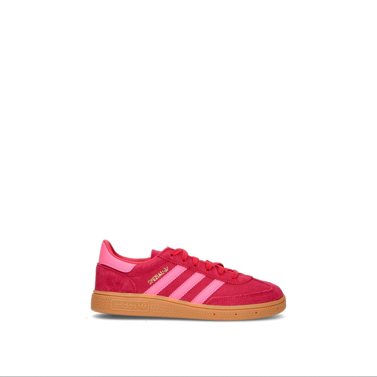 Adidas Spezial Rosso Rubino Rosa sneakers basse bambini in rosso e rosa - vista laterale