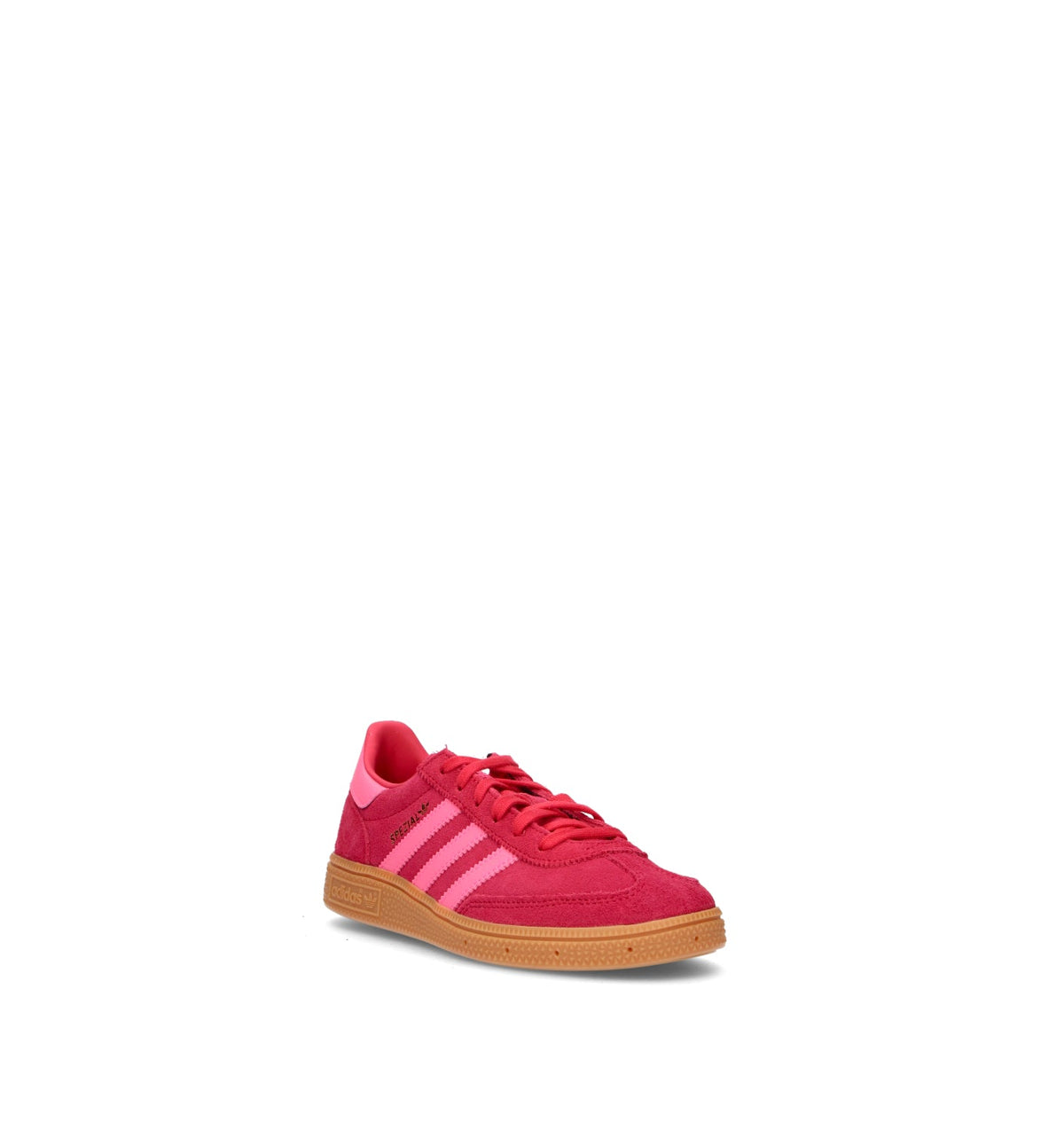Adidas Spezial Rosso Rubino Rosa sneakers basse bambini in rosso e rosa - vista frontale
